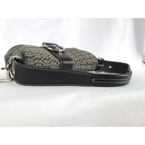 Vintage Coach Soho 6818 Leather and Signature Canvas Print Bag/Purse - Picture 11 of 16